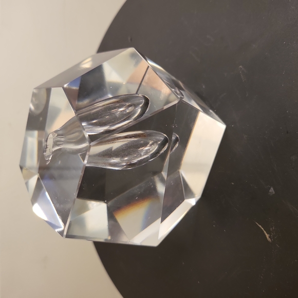 littala Mid-Century Modern Faceted Crystal Bud Vase by Timo Sarpaneva - Picture 4 of 10